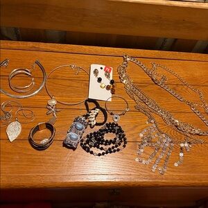 Elegant Silver and Gold Jewelry Set